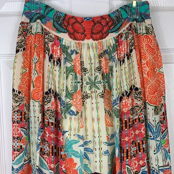 Anthropologie Bhanuni by Jyoti hi low maxi skirt sz 4 - Picture 4 of 12